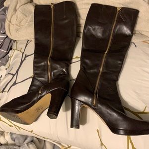Knee high, high heel boot, Nine West